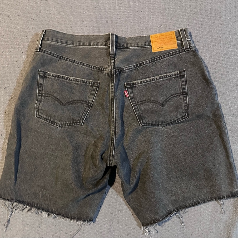 Levi's Premium Charcoal Denim Shorts